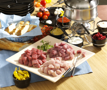 Fondue Fleisch gewrfelt