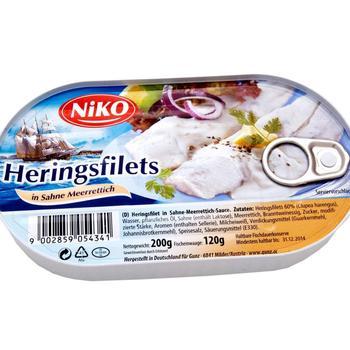 Heringsfilet Sahne Meerrettich