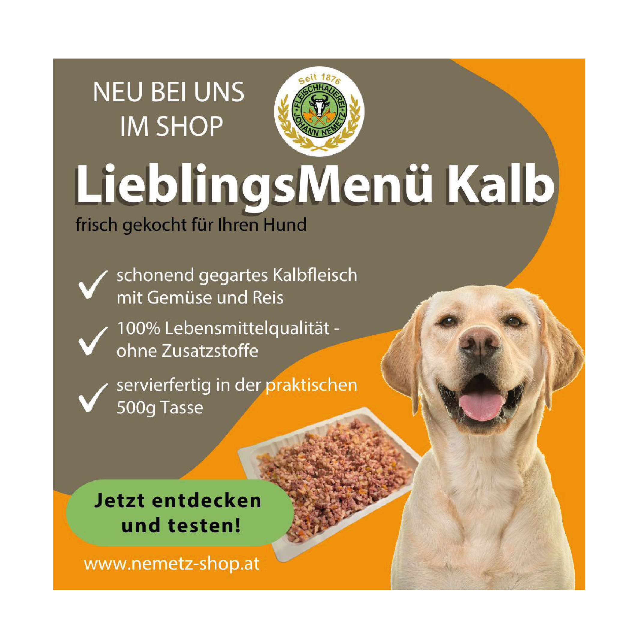 Hund Lieblings-Men KALB