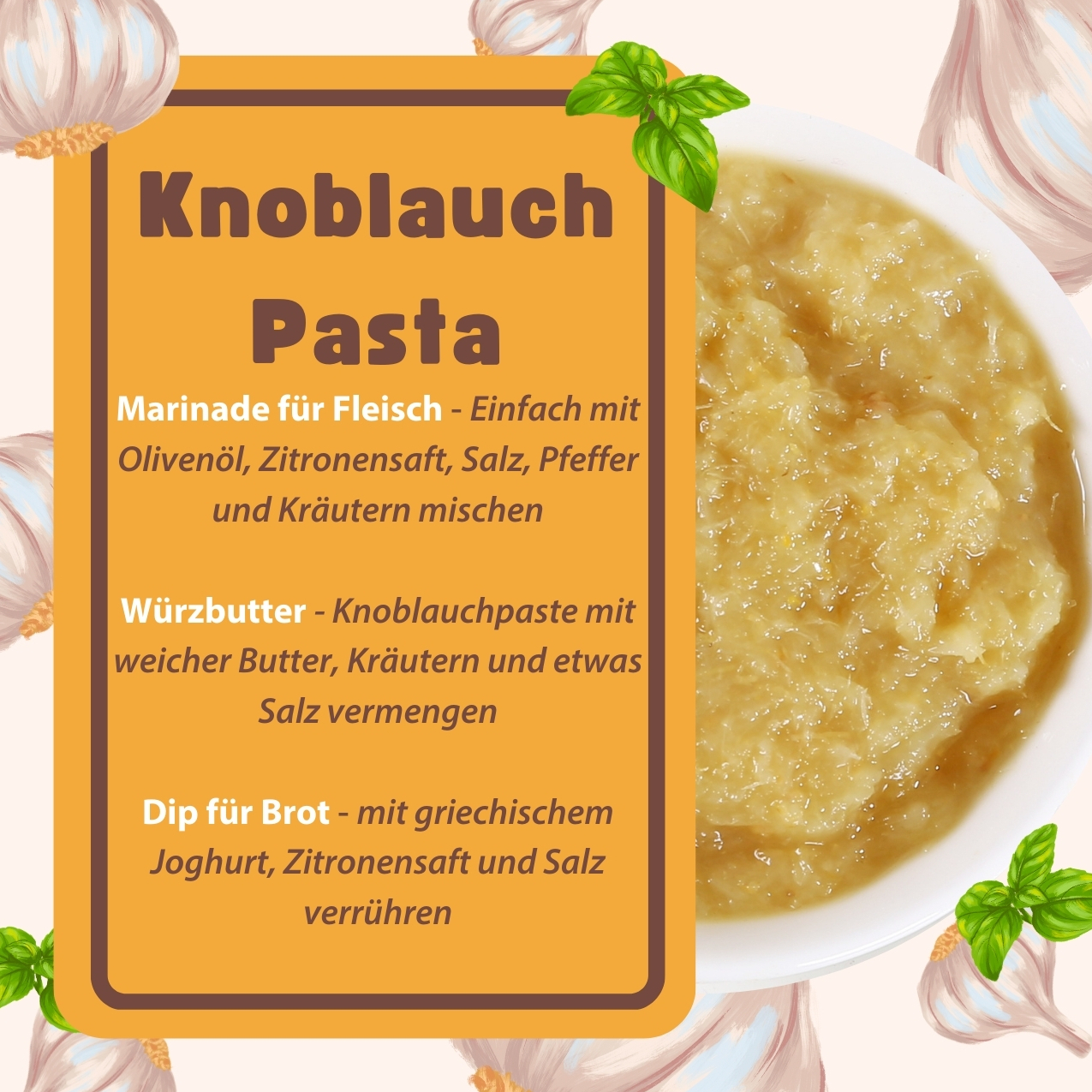 Knoblauchpasta 500gr