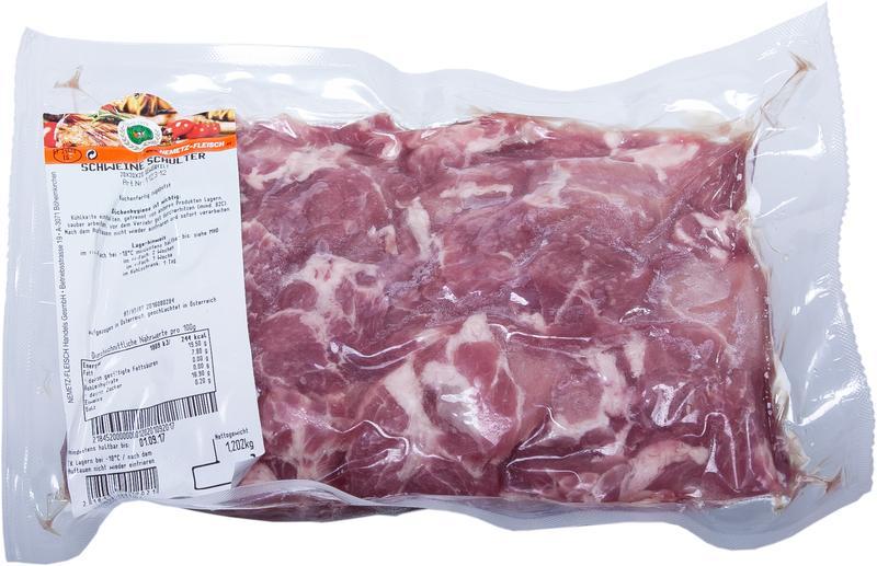 Schweine Schulter gewürfelt 20x20x20 Schweine Schulter gewürfelt 20x20x20