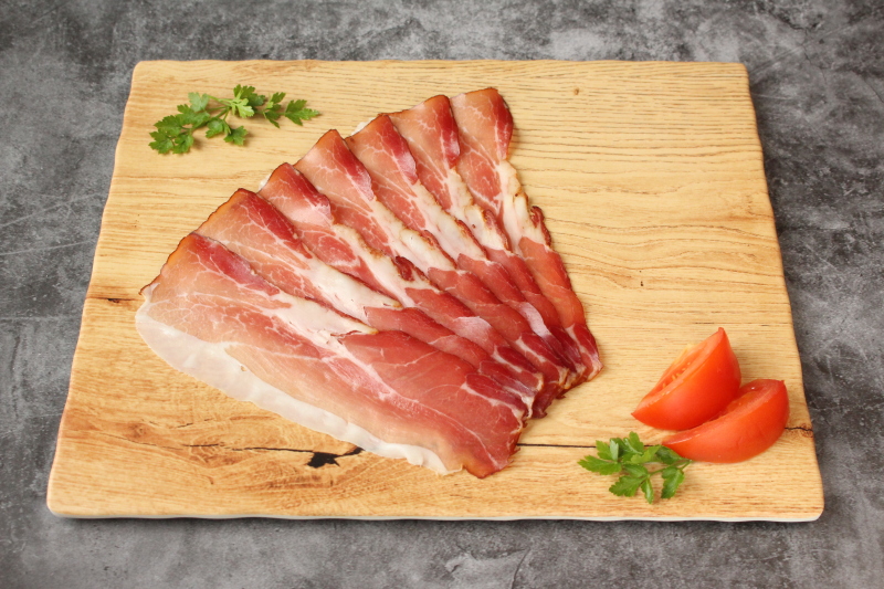Wienerwaldschinkenspeck geschnitten Wienerwaldschinkenspeck geschnitten